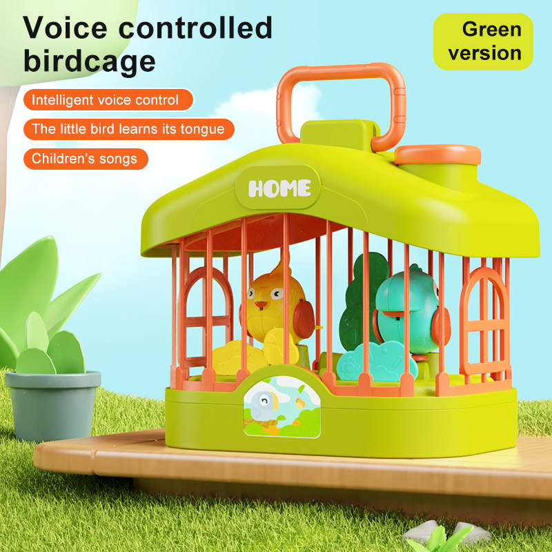 Batterie-Vert-Birdcage-Parler + Commande vocale