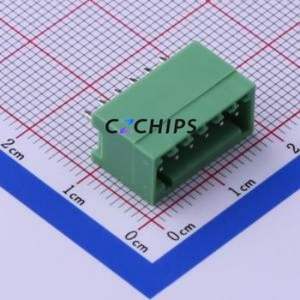 KF2EDGV-2.5-6P Plug-in Terminal Block Through hole,P=2.5mm Connector Board-to-Board / Socket - Closed 1x6P 2.5mm Green - Product Image 1