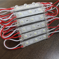 Module LED DC12V 1,5W IP65 étanche avec 2 lentilles 63*13mm, module lumineux SMD pour lettres lumineuses, enseignes publicitaires, rétroéclairage