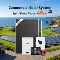 Sistema de Energía Solar Trifásico de 100 kWh y 48 kW, Fuera de la Red, con Paneles de 450 W, para Respaldo de Energía en Villas