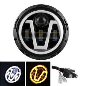 อะไหล่ระบบไฟรถบรรทุกคุณภาพสูง ไฟสปอร์ตไลท์ LED ทรงวี ขนาด 7 นิ้ว 12V 24V ใช้ได้กับรถบรรทุกทุกประเภท - Product Image 2