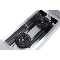 Cuisinière commerciale en acier inoxydable cuisinière à gaz GPL cuisinière deux four à rôtir autonome combinaison pour une utilisation en plein air dans un hôtel