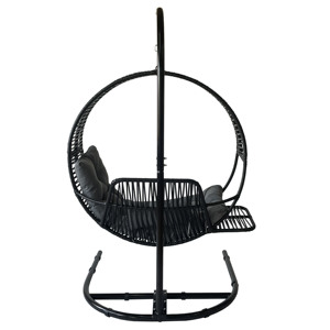 Double Sièges Balançoire à deux sièges Suspendue Mobilier d'intérieur d'extérieur Chaise à œufs d'extérieur - Product Image 3