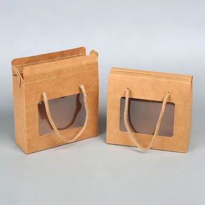 <b>Biodegradable</b> Customized Size Food Delivery Restaurant Brown Kraft Paper Bags <b>Packaging</b> Reusable Shopping Paper Bag With Logo - Product Image 4