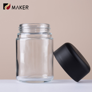 Bouchon noir sans BPA résistant aux enfants bouteille de sel de bain vide stockage de grains de café nourriture pour bébé petit pot en verre pour Jeeter avec couvercles - Product Image 5