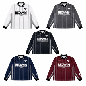 Maillots de football d'été à manches longues, logo brodé personnalisé, imprimé rayé, design rétro classique, 100% polyester respirant - Product Image 1