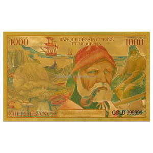 Billete de Banco de Oro de la Banca de San Pierre y Miquelón, Billete de Plástico Coleccionable Colorido, Recuerdo - Product Image 3