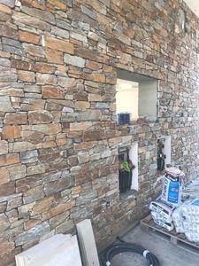 Bên ngoài màu vàng quartzit <span class=keywords><strong>Z</strong></span> Bảng điều khiển đá Veneer tường ốp - Product Image 3