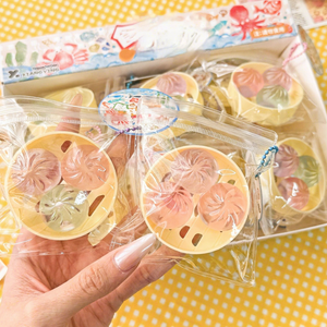 Mini porte-clés souple en forme de boulette de simulation, jouet anti-stress Kawaii en forme de pain vapeur dans une cuiseuse, jouet doux pour soulager le stress, breloque pour sac à dos - Product Image 1