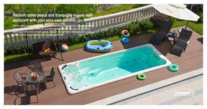 Grande 6 m al aire libre hydro masaje al por mayor piscine contenedor piscina <span class=keywords><strong>swimspa</strong></span> - Product Image 2