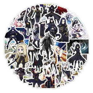 New Design 50pcs/bag Anime The Eminence in Shadow Waterproof Removable Vinyl Stickers