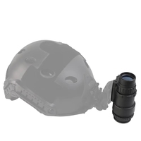 Lunette de vision nocturne numérique haute performance modèle AN/PVS18, monoculaire, à fixation sur tête, avec support pliable en nylon noir/beige