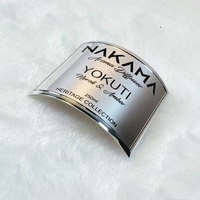 Étiquettes de flacons de parfum en métal avec logo personnalisé, autocollants de parfum en métal gaufré et étiquettes en aluminium provenant de fournisseurs chinois