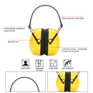 Новые комфортные мягкие наушники-гарнитура для защиты слуха с шумоподавлением 24 дБ - Product Image 4