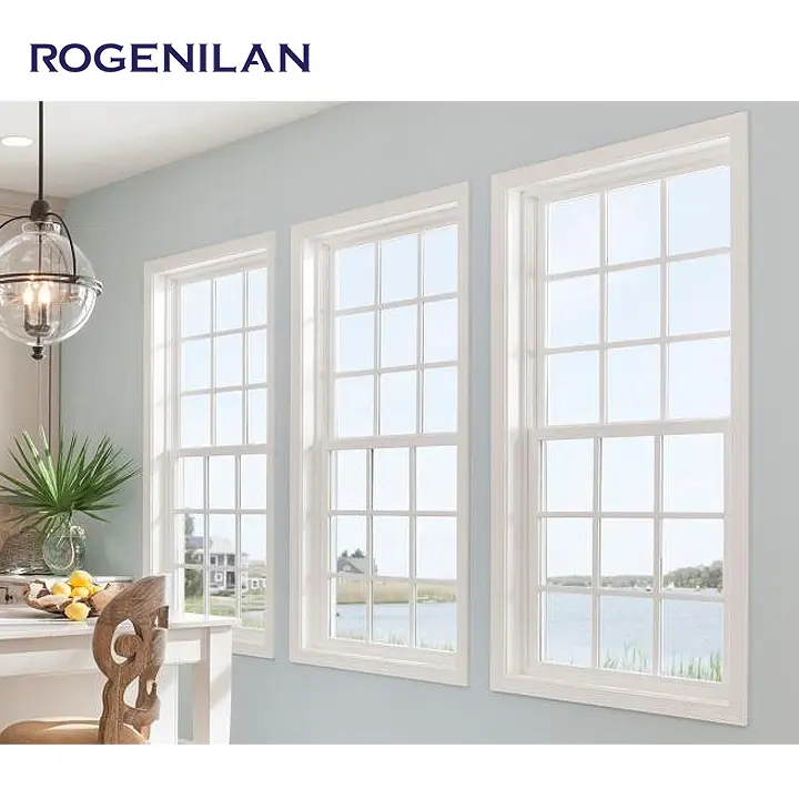 American Style residential Double Hung Sash Window Aluminum single-hung windows Vertical Up Down Sliding Windows