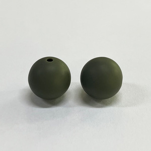 15mm Macaron Colored Silicone Round Beads Straight Hole Beads <b>Baby</b> Chewing Handmade Diy Beading <b>Pacifier</b> Chain Accessories - Product Image 5