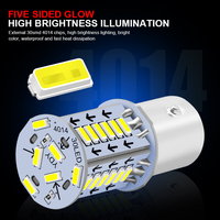 EURS 1156 Stroboskop Neue Motorrad-Blinkleuchte P21W 1157 4014 30SMD Elektrofahrzeug LED-Bremslichter Weiß Rot Blau