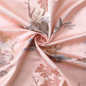 高品質ジャカード織ポリエステル生地、PVCコーティングされた緯糸、女の子と男の子向けの織り刺繍ドレス、バッグ、ホームテキスタイル用 - Product Image 3