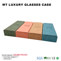 Étui de luxe en PU pour lunettes de soleil, étui à lunettes vert, boîte d'emballage pour lunettes de soleil