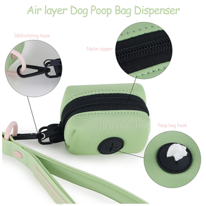 Dispensador de bolsas de excrementos de perro, correa de mosquetón de seguridad con cierre automático, impermeable, con logotipo personalizado de alta calidad, Color, para MANGO suave - Product Image 3