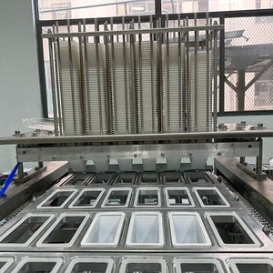 Especiales de fábrica Máquina de sellado térmico Máquina de embalaje de cajas Máquina de embalaje selladora de bandejas <span class=keywords><strong>Bento</strong></span> - Product Image 4