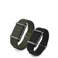 Bracelet intelligent sans écran, étanche, moniteur de fréquence cardiaque, moniteur d'oxygène dans le sang, selfie à distance pour Android