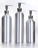 Prix de gros OEM Logo personnalisé jetable bouteille à pompe cosmétique en métal pour les soins de la peau 250/500/750 ml 1kg flacon pulvérisateur en aluminium de couleur