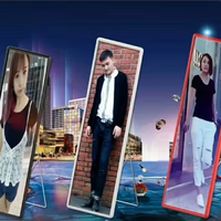 Affichage portatif d'affiche de miroir de Smart P1.53 LED pour des magasins de détail d'affaires de libre-service centres commerciaux hôtels SDK numérique