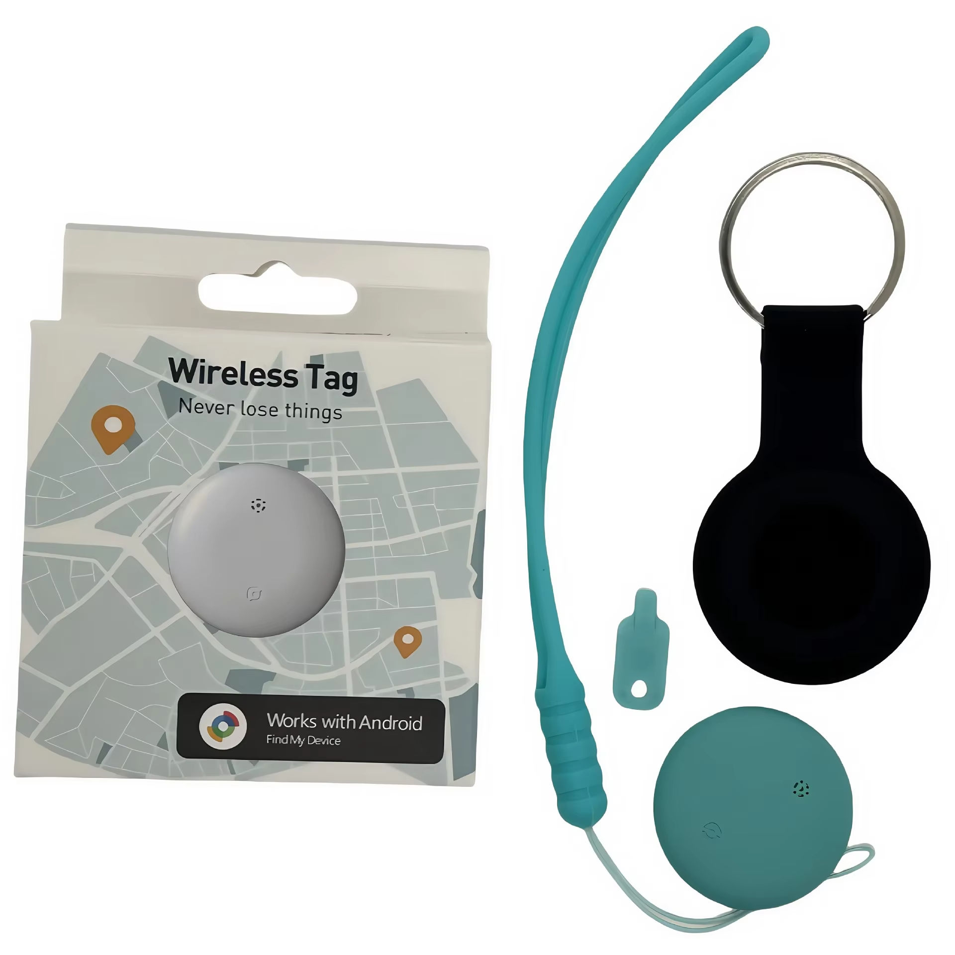 Étiquette bleue + étui