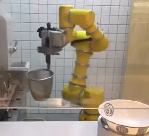 Lengan Robot untuk Memasak Makanan, Mesin Pembuat Mie Robot Restoran Lengan Robot