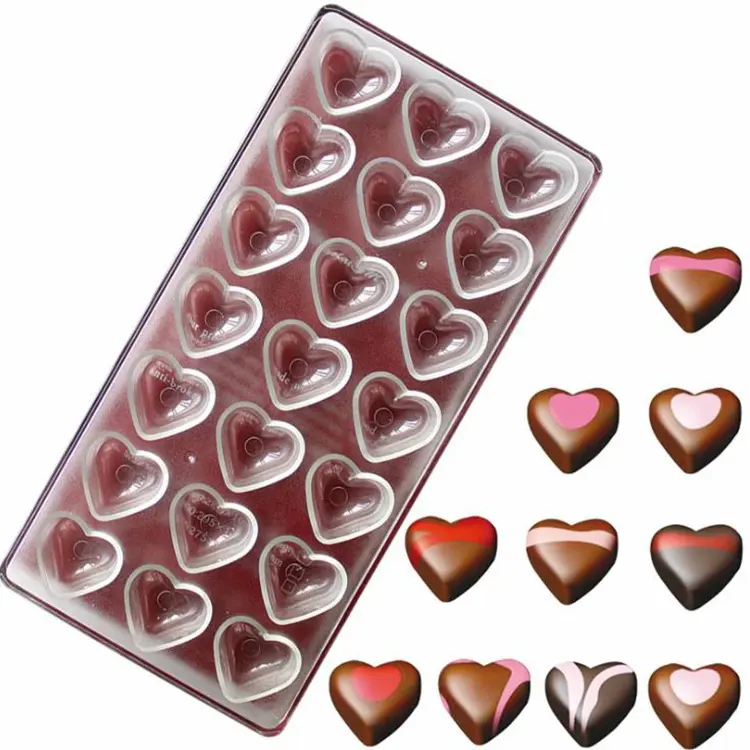 Funny Custom Square Polycarbonate Plastic Candy Chocolate Gold Bar Mould Molds