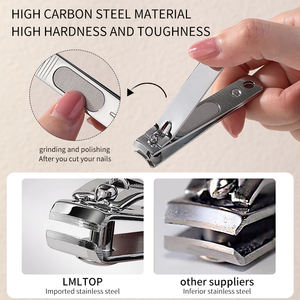 Silubi กรรไกรตัดเล็บเท้าสแตนเลส <span class=keywords><strong>S936</strong></span>โลโก้ที่กำหนดเองได้แบบไม่ต้องออกแรงตะไบเล็บคมสำหรับนิ้วมือ - Product Image 4