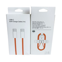 Cable de Carga Rápida USB C de 60W al por Mayor, Cable de Carga Trenzado de Nailon con Doble Tipo C de 60W para Apple iPhone 17 16 15 Pro