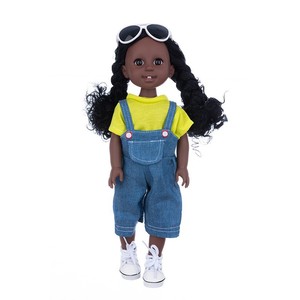 Nueva Muñeca de Vinilo de 15 Pulgadas con Piel Oscura y Dientes de Conejo, Linda Muñeca de Moda para Niñas, Juguete de Colección para Jugar a Disfrazarse - Product Image 2