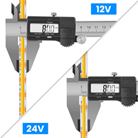 Bande LED COB à CRI élevé 90, 12V 24V, 320 LED/m, 10W 15W, 3000K 6000K, dimmable, flexible, pour la décoration intérieure de la maison