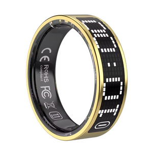 K80 Stainless Steel <b>Smart</b> Ring with Touch Screen Heart Rate Tracker GPS OLED Display IP68 Call Reminder <b>Smart</b> Ring - Product Image 1