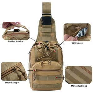 Sacs tactiques d'extérieur bon marché pour hommes imperméable Oxford Cloth Crossed Portable Messenger Satchel Sling Bag pour l'équitation - Product Image 4