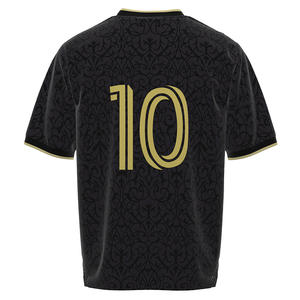 Camiseta Deportiva de Manga Corta HEALY Negra y Dorada, Estilo Retro, Bordada, de Lujo, Cómoda, Personalizada, para Hombre, Estilo Béisbol - Product Image 3