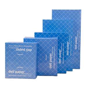 Papier ciré sec interplié de 12 pouces x 10 3/4 pouces, 500 feuilles, résistant à la graisse, papier de charcuterie - Product Image 1