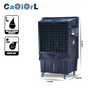 Telecomando del temporizzatore del CE di 750W 22.000m 3/h 120L, ventilatore industriale evaporativo portatile del radiatore di acqua dell'aria