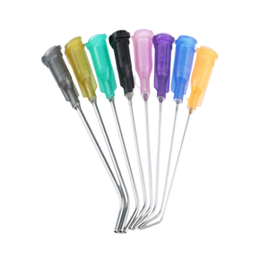 DM 1.5 inç 45 derece bükülmüş iğne Luer kilit künt tutkal iğneler dağıtım şırınga İpuçları - Product Image 4