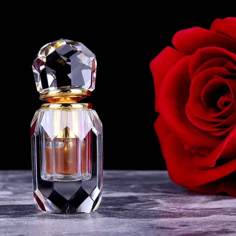 Botella pequeña de cristal para Perfume, botella de cristal rellenable de aceite esencial, 1m