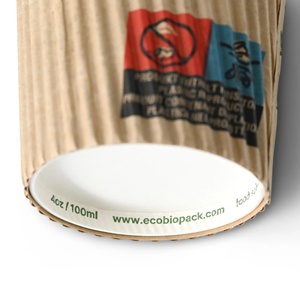 Gobelets à sauce en papier blanc ultra mini de 15 ml, écologiques, respectueux de l'environnement et adaptés aux aliments, 0,75 oz - Product Image 2