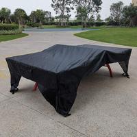 BEELAND Heavy Duty 210D Oxford Noir Couverture De Table De Ping-pong Intérieur Extérieur Étanche Tennis De Table Couvre