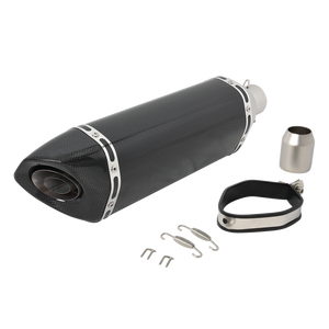 Silenciador Deportivo Deslizable Universal de 51mm con Tapa de Fibra de Carbono Real para 600cc <span class=keywords><strong>1000cc</strong></span> - Product Image 1