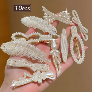 2026 New Multi-Style Exquisite Series Pearl Hairpin <b>Sweet</b> Fashion Niche Design Love Heart Bow <b>Flower</b> Hairpins Wholesale Jewelry - Product Image 1