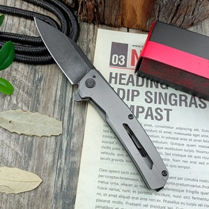 Cuchillo de bolsillo Ker shaw FLYBY 1404 DIY OEM para camping, 3.07 pulgadas, acero inoxidable D2/D420, plegable, para caza, senderismo y actividades al aire libre, 57-59HRC - Product Image 2