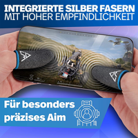 Fundas para Dedos Antideslizantes y Resistentes al Sudor para Juegos en Teléfonos Móviles, para Pantallas Táctiles, para Juegos como PUBG, Free Fire, Call of Duty