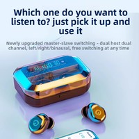 Écouteurs sans fil Bluetooth M10 en gros, nouveau modèle 2026, son de haute qualité, affichage numérique, contrôle vocal intra-auriculaire
