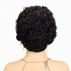 Letsfly $52.5 HD Chioma ผมแท้ 13x4 HD Lace Frontal Pixie Curly วิกผมสั้นแบบหยิก แฟชั่นสไตล์ขายส่งจากโรงงาน - Product Image 5